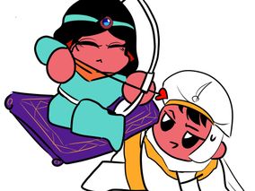 디즈니(알라딘) 패러디 트레이싱~