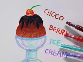 초코 베리 아이스크림