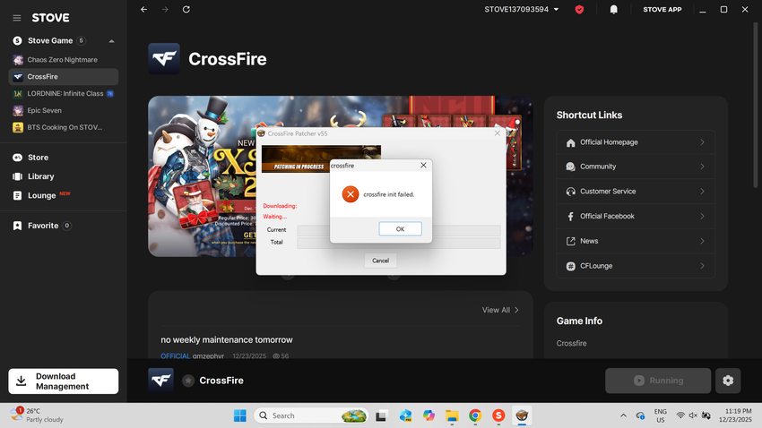 HOW to fix crossfire init failed